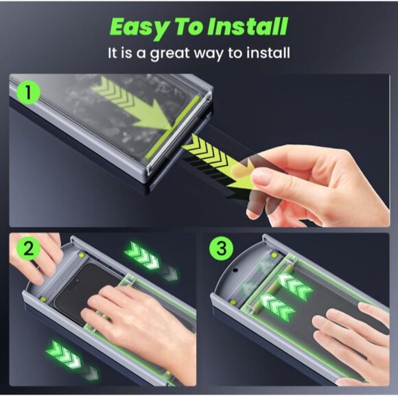 NEW WSKEN for iPhone 15 Pro Max Privacy Screen Protector, 2 PACK! - Picture 7 of 7